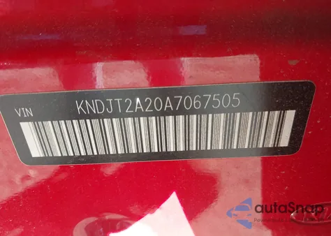 2010 Kia Soul + from USA, damaged, VIN KNDJT2A20A7067505